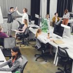 clean productive office in the windy city